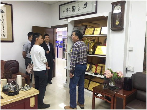 東城政法辦領導考察指導守門神科技集團“平安文化”建設情況